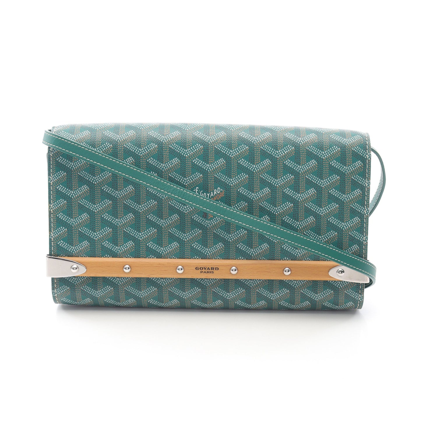 モンテカルロPM クラッチバッグ ショルダーバッグ コーティングキャンバス レザー グリーン マルチカラー ゴヤール バッグ GOYARD