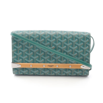 モンテカルロPM クラッチバッグ ショルダーバッグ コーティングキャンバス レザー グリーン マルチカラー ゴヤール バッグ GOYARD