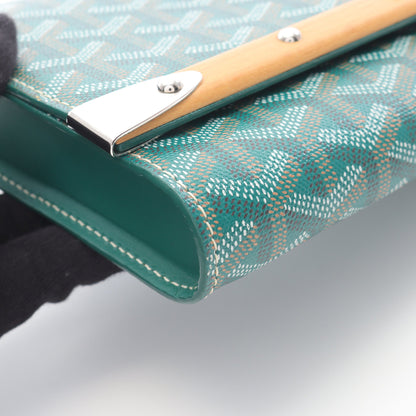 モンテカルロPM クラッチバッグ ショルダーバッグ コーティングキャンバス レザー グリーン マルチカラー ゴヤール バッグ GOYARD