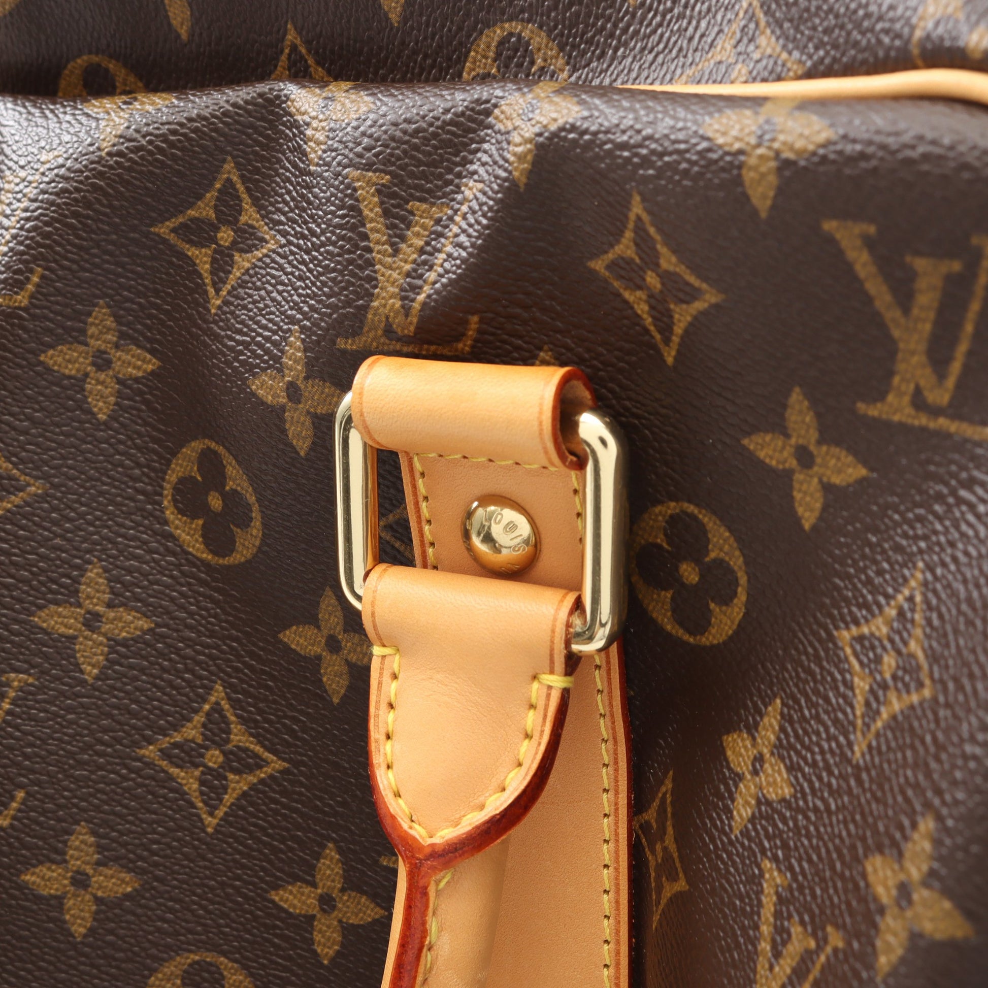 キャリーオール モノグラム ボストンバッグ PVC レザー ブラウン ルイヴィトン バッグ LOUIS VUITTON