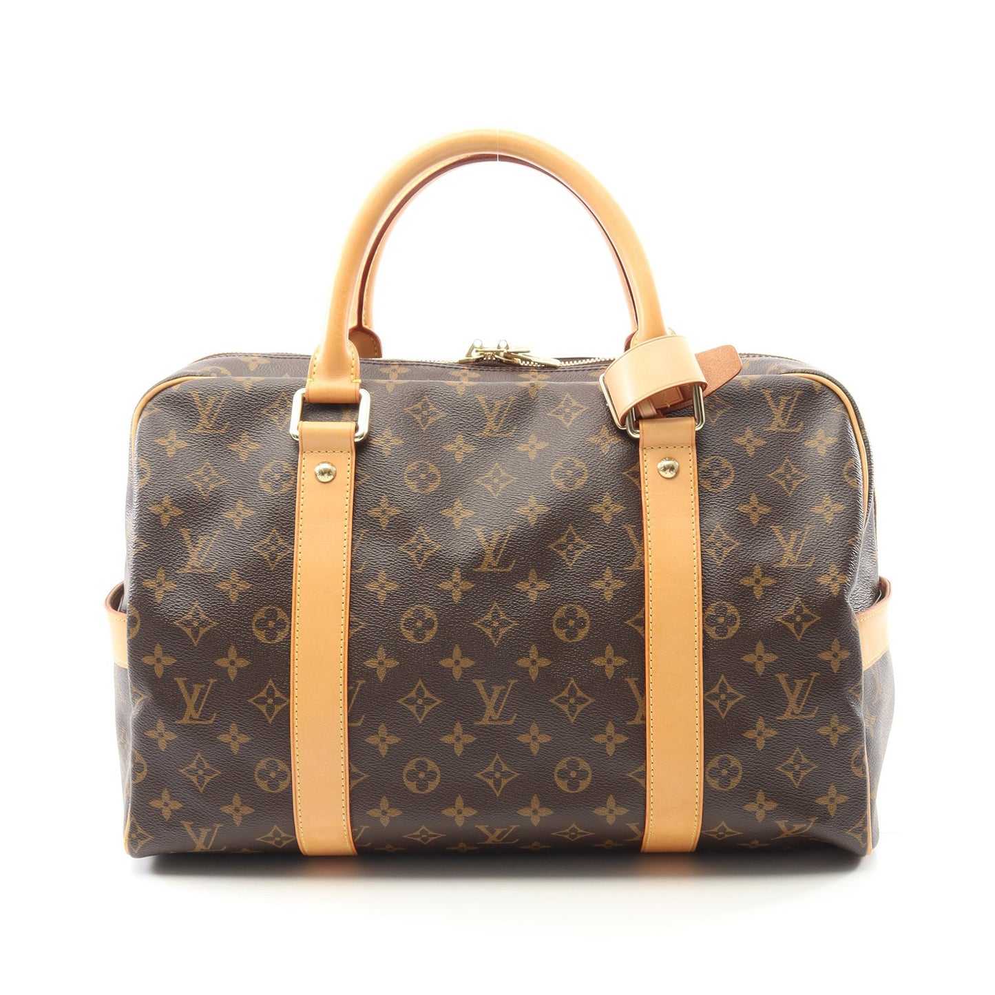 キャリーオール モノグラム ボストンバッグ PVC レザー ブラウン ルイヴィトン バッグ LOUIS VUITTON