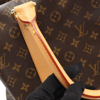 キャリーオール モノグラム ボストンバッグ PVC レザー ブラウン ルイヴィトン バッグ LOUIS VUITTON