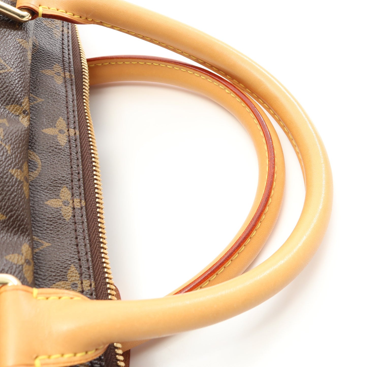 キャリーオール モノグラム ボストンバッグ PVC レザー ブラウン ルイヴィトン バッグ LOUIS VUITTON