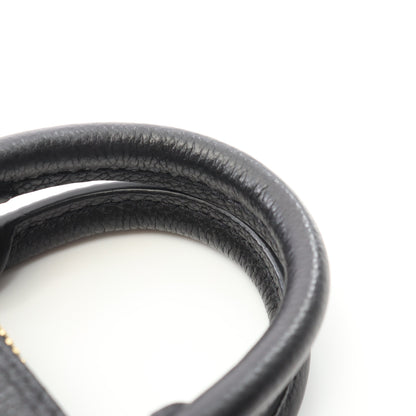ナノ スピーディ スタッズ モノグラムアンプラント ハンドバッグ レザー ブラック 2WAY ルイヴィトン バッグ LOUIS VUITTON