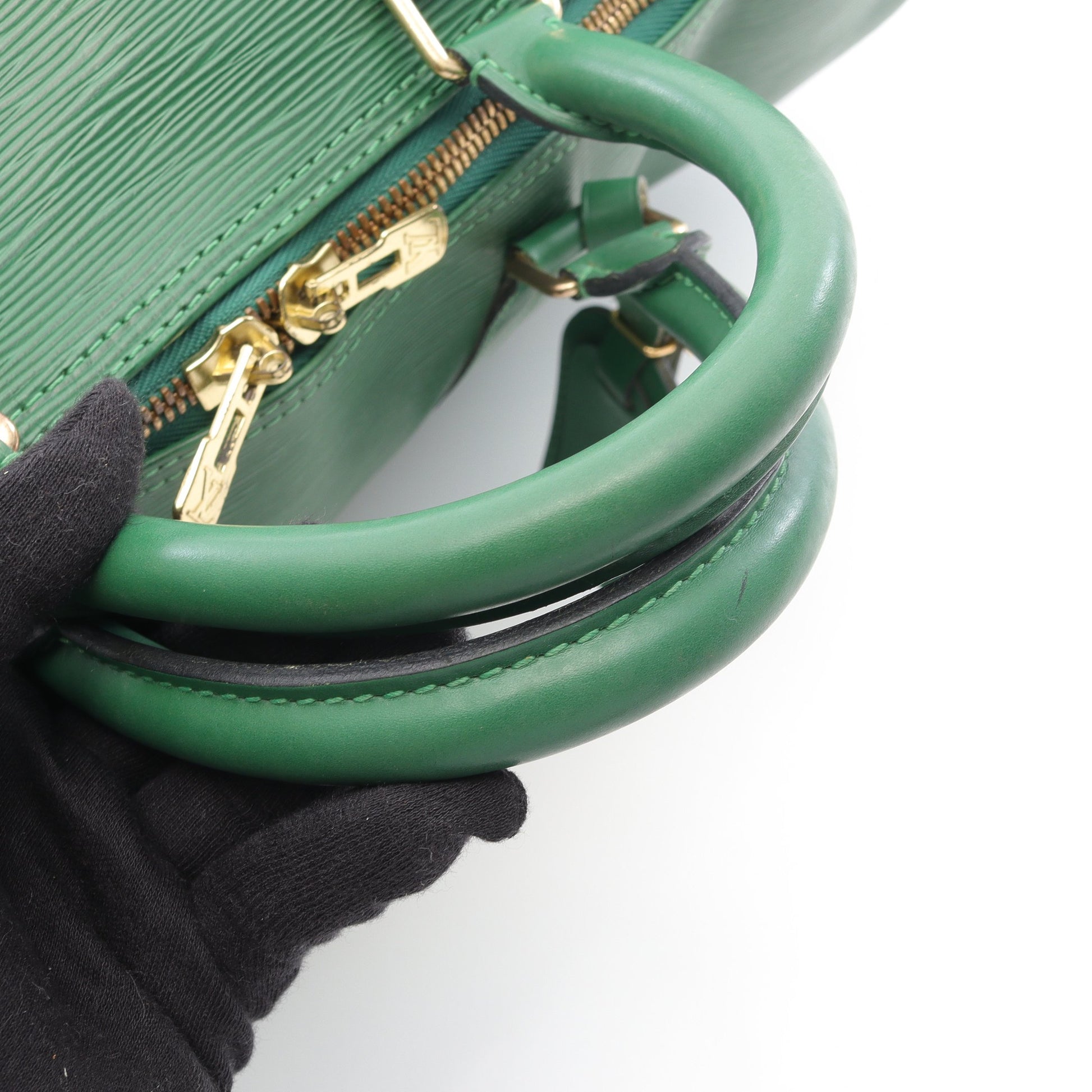 キーポル60 エピ ボルネオグリーン トラベルバッグ ボストンバッグ レザー グリーン ルイヴィトン バッグ LOUIS VUITTON