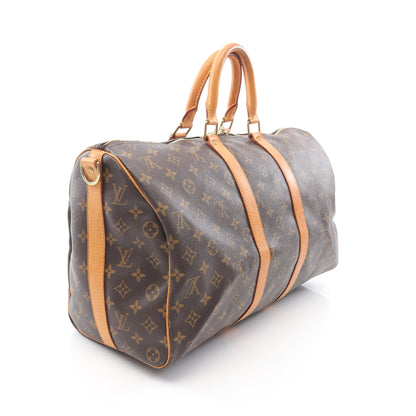 キーポル バンドリエール45 モノグラム ボストンバッグ PVC レザー ブラウン 2WAY ルイヴィトン バッグ LOUIS VUITTON