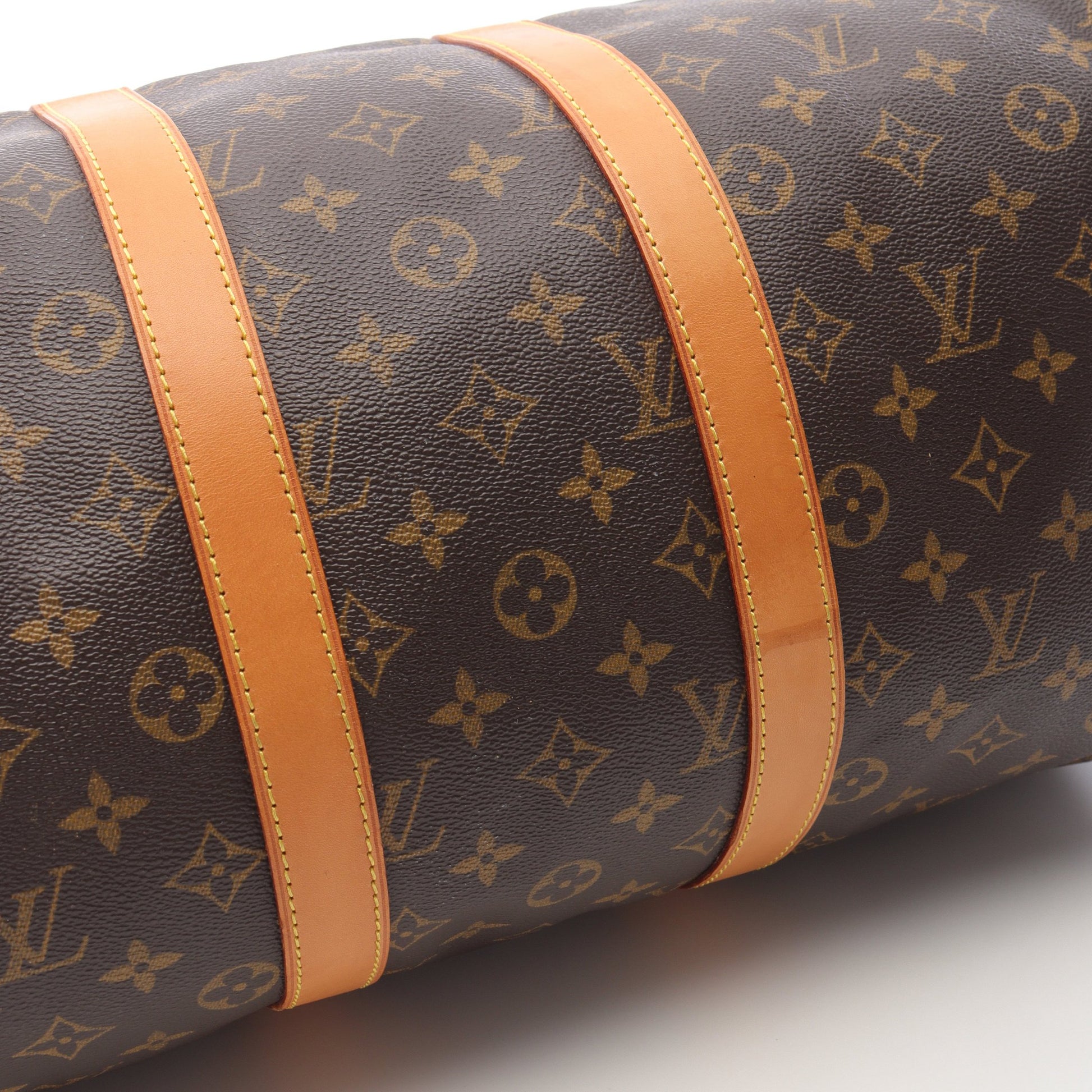 キーポル バンドリエール45 モノグラム ボストンバッグ PVC レザー ブラウン 2WAY ルイヴィトン バッグ LOUIS VUITTON