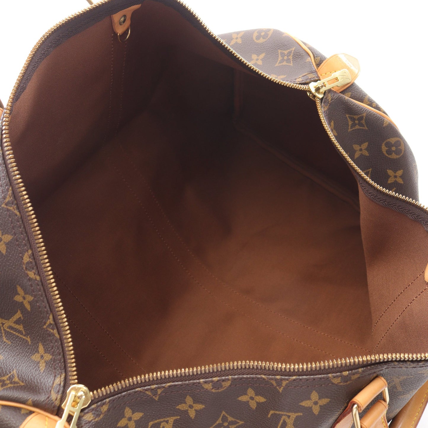 キーポル50 モノグラム ボストンバッグ PVC レザー ブラウン ルイヴィトン バッグ LOUIS VUITTON