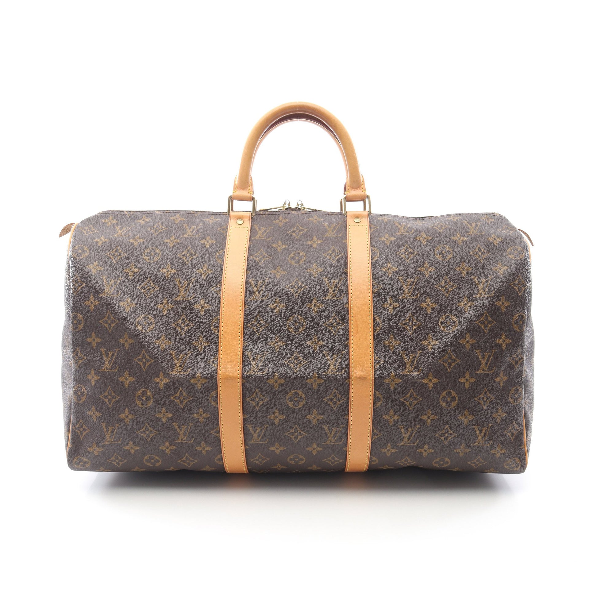 キーポル50 モノグラム ボストンバッグ PVC レザー ブラウン ルイヴィトン バッグ LOUIS VUITTON