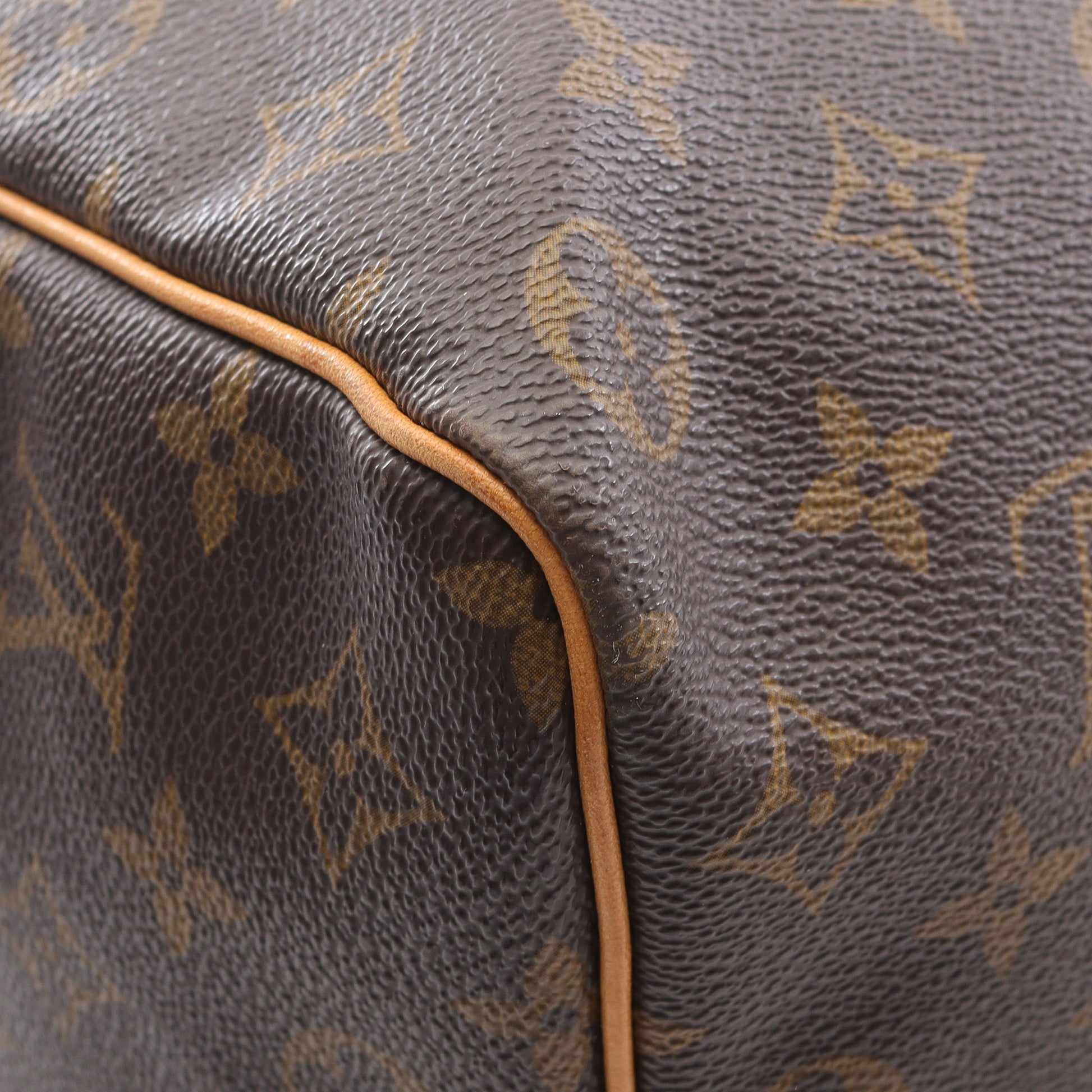 キーポル50 モノグラム ボストンバッグ PVC レザー ブラウン ルイヴィトン バッグ LOUIS VUITTON