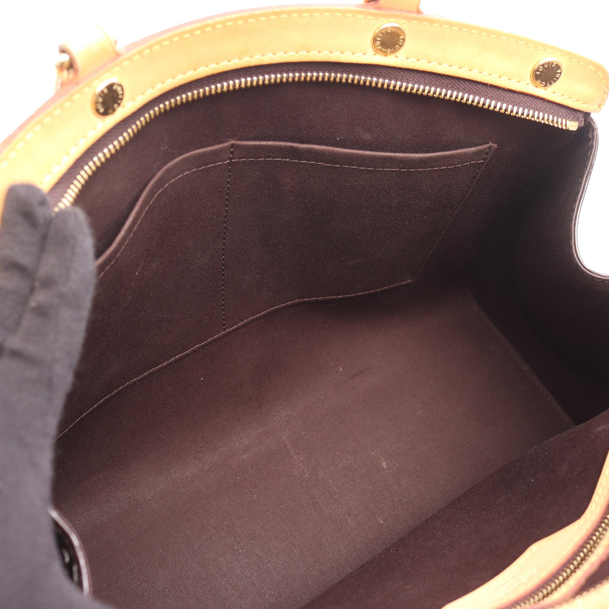 ブレアMM モノグラムヴェルニ アマラント ハンドバッグ レザー ダークパープル 2WAY ルイヴィトン バッグ LOUIS VUITTON