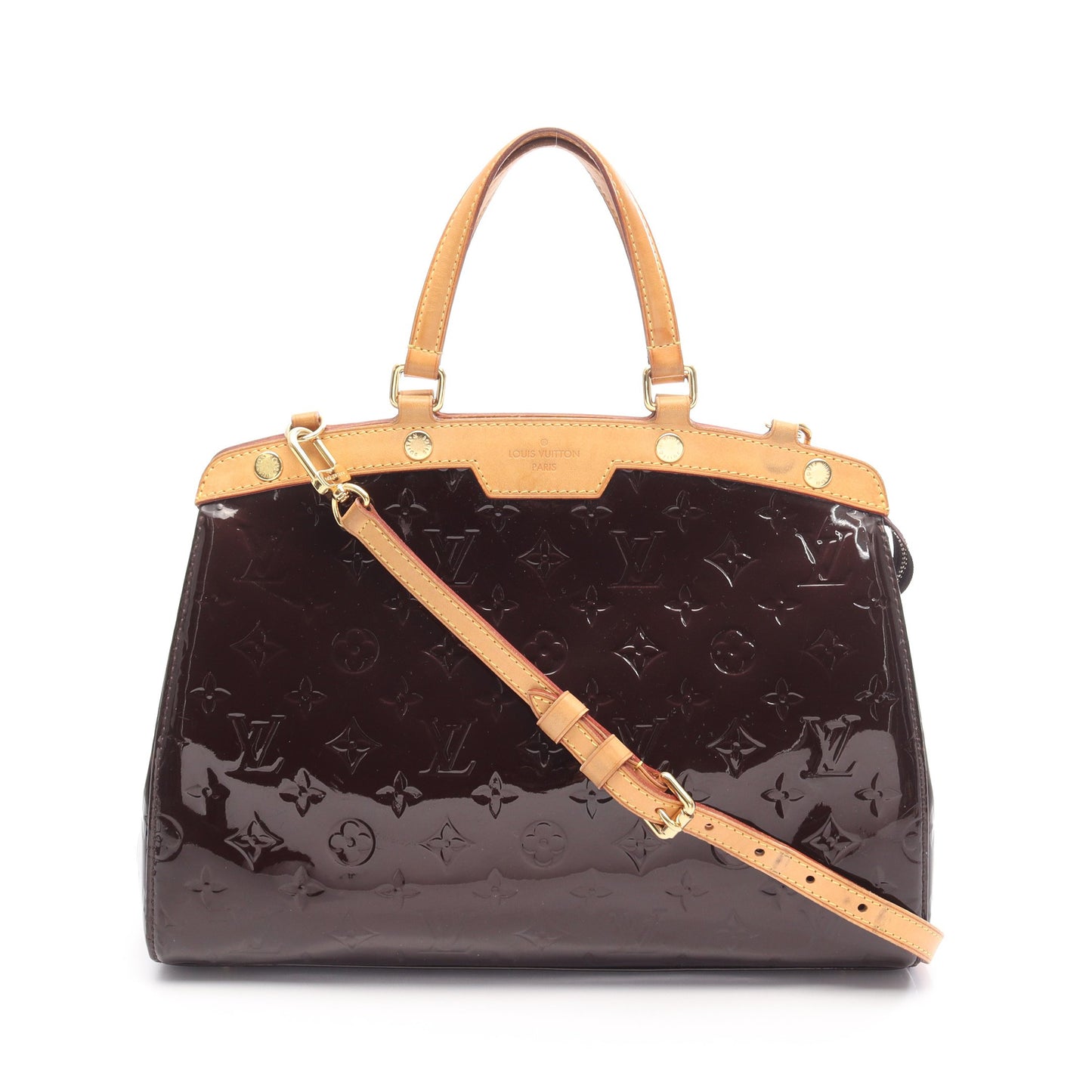 ブレアMM モノグラムヴェルニ アマラント ハンドバッグ レザー ダークパープル 2WAY ルイヴィトン バッグ LOUIS VUITTON