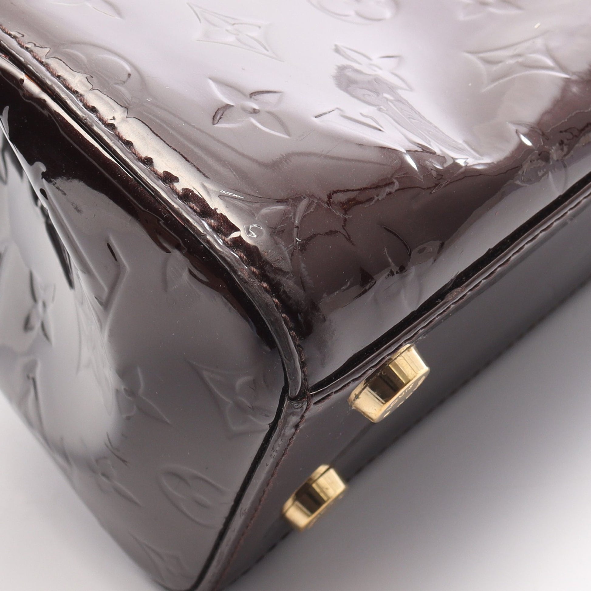 ブレアMM モノグラムヴェルニ アマラント ハンドバッグ レザー ダークパープル 2WAY ルイヴィトン バッグ LOUIS VUITTON