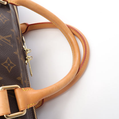 キャリーオール モノグラム ボストンバッグ PVC レザー ブラウン ルイヴィトン バッグ LOUIS VUITTON