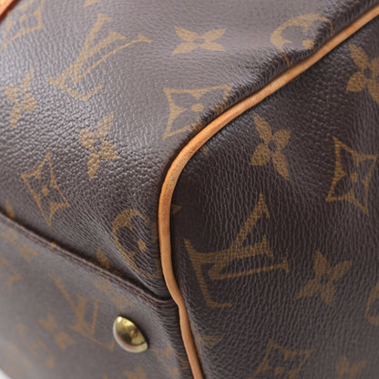 キャリーオール モノグラム ボストンバッグ PVC レザー ブラウン ルイヴィトン バッグ LOUIS VUITTON