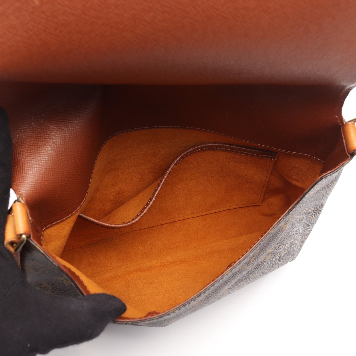 ミュゼットタンゴ ショートストラップ モノグラム ショルダーバッグ PVC レザー ブラウン ルイヴィトン バッグ LOUIS VUITTON