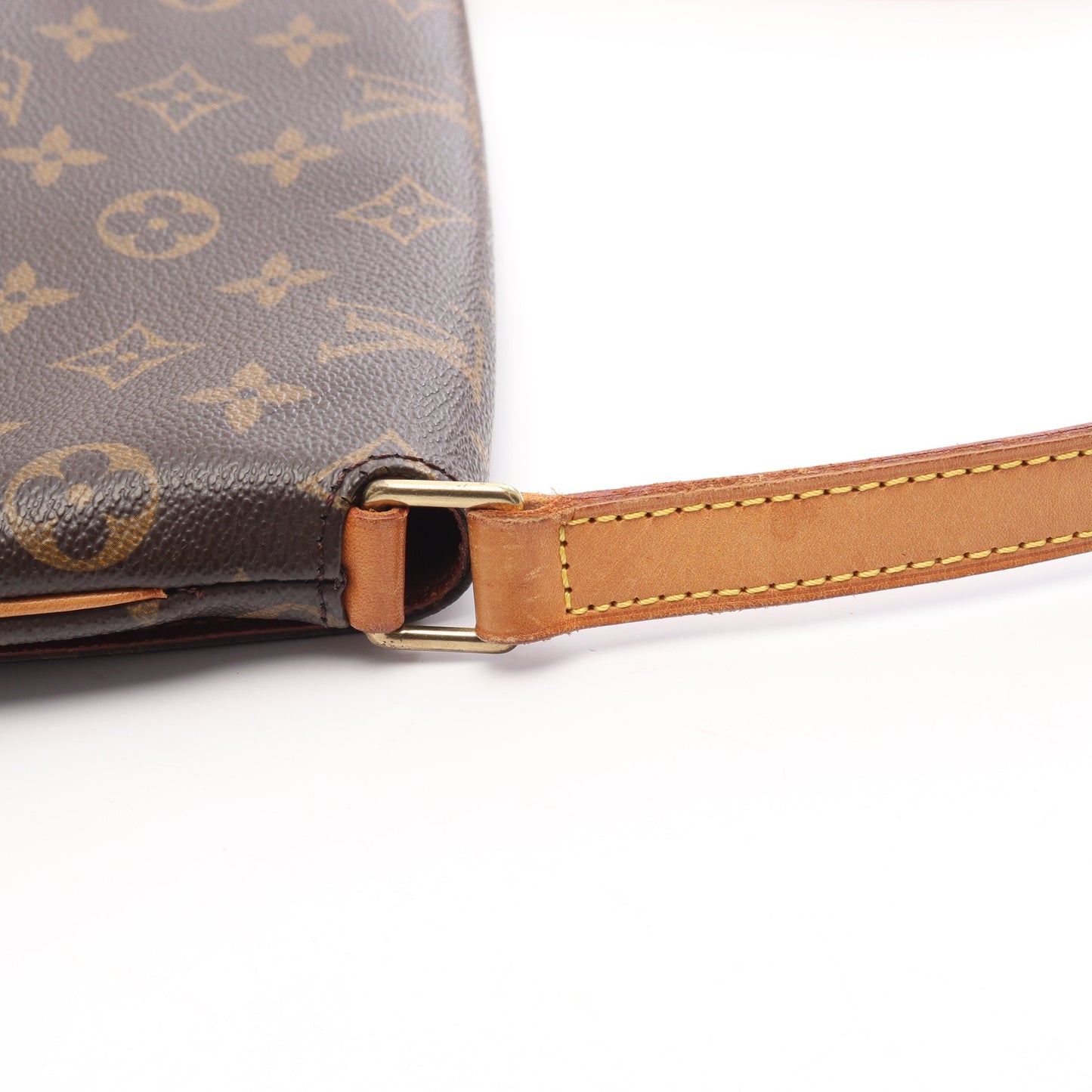 ミュゼットタンゴ ショートストラップ モノグラム ショルダーバッグ PVC レザー ブラウン ルイヴィトン バッグ LOUIS VUITTON