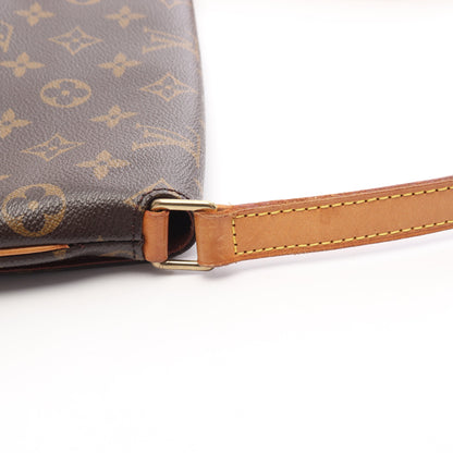 ミュゼットタンゴ ショートストラップ モノグラム ショルダーバッグ PVC レザー ブラウン ルイヴィトン バッグ LOUIS VUITTON