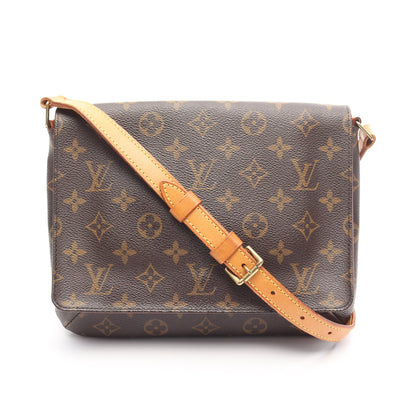 ミュゼットタンゴ ショートストラップ モノグラム ショルダーバッグ PVC レザー ブラウン ルイヴィトン バッグ LOUIS VUITTON