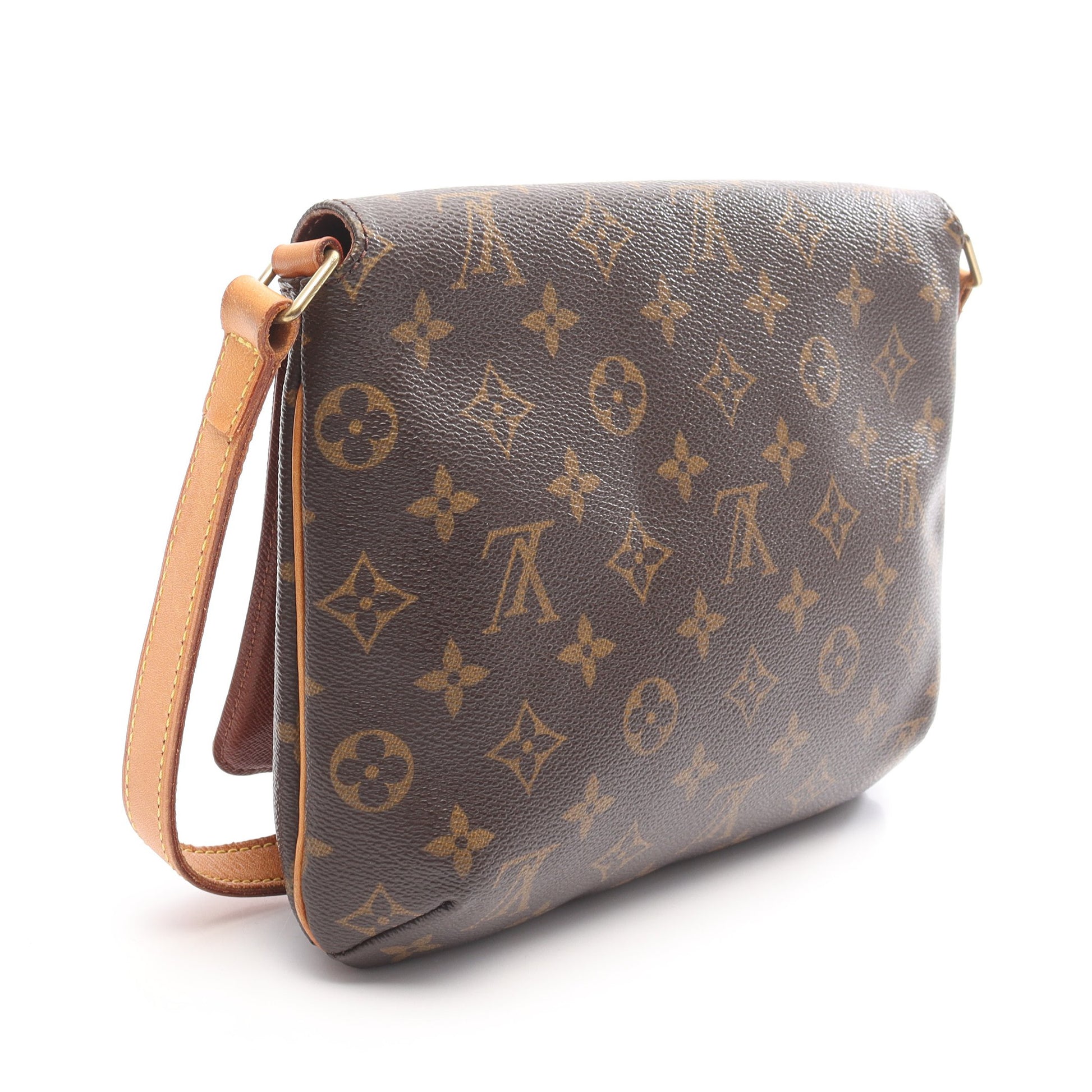 ミュゼットタンゴ ショートストラップ モノグラム ショルダーバッグ PVC レザー ブラウン ルイヴィトン バッグ LOUIS VUITTON