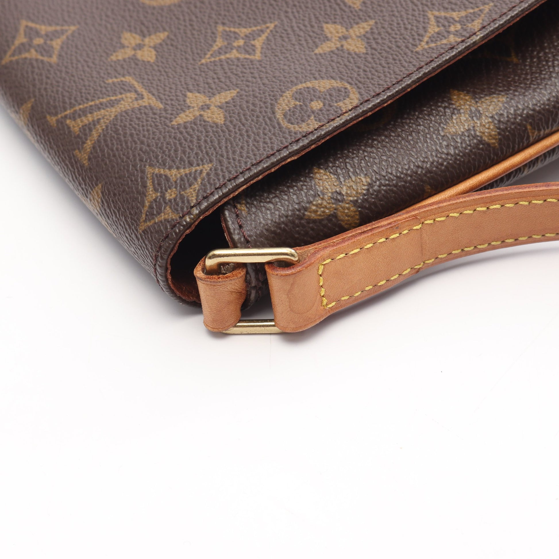 ミュゼットサルサ ロングストラップ モノグラム ショルダーバッグ PVC レザー ブラウン ルイヴィトン バッグ LOUIS VUITTON