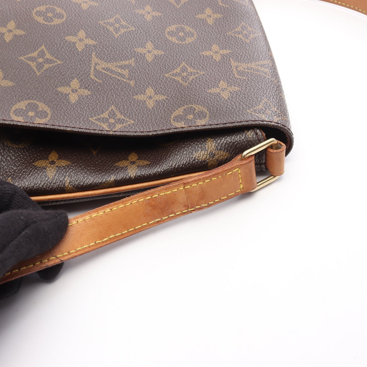 ミュゼットサルサ ロングストラップ モノグラム ショルダーバッグ PVC レザー ブラウン ルイヴィトン バッグ LOUIS VUITTON