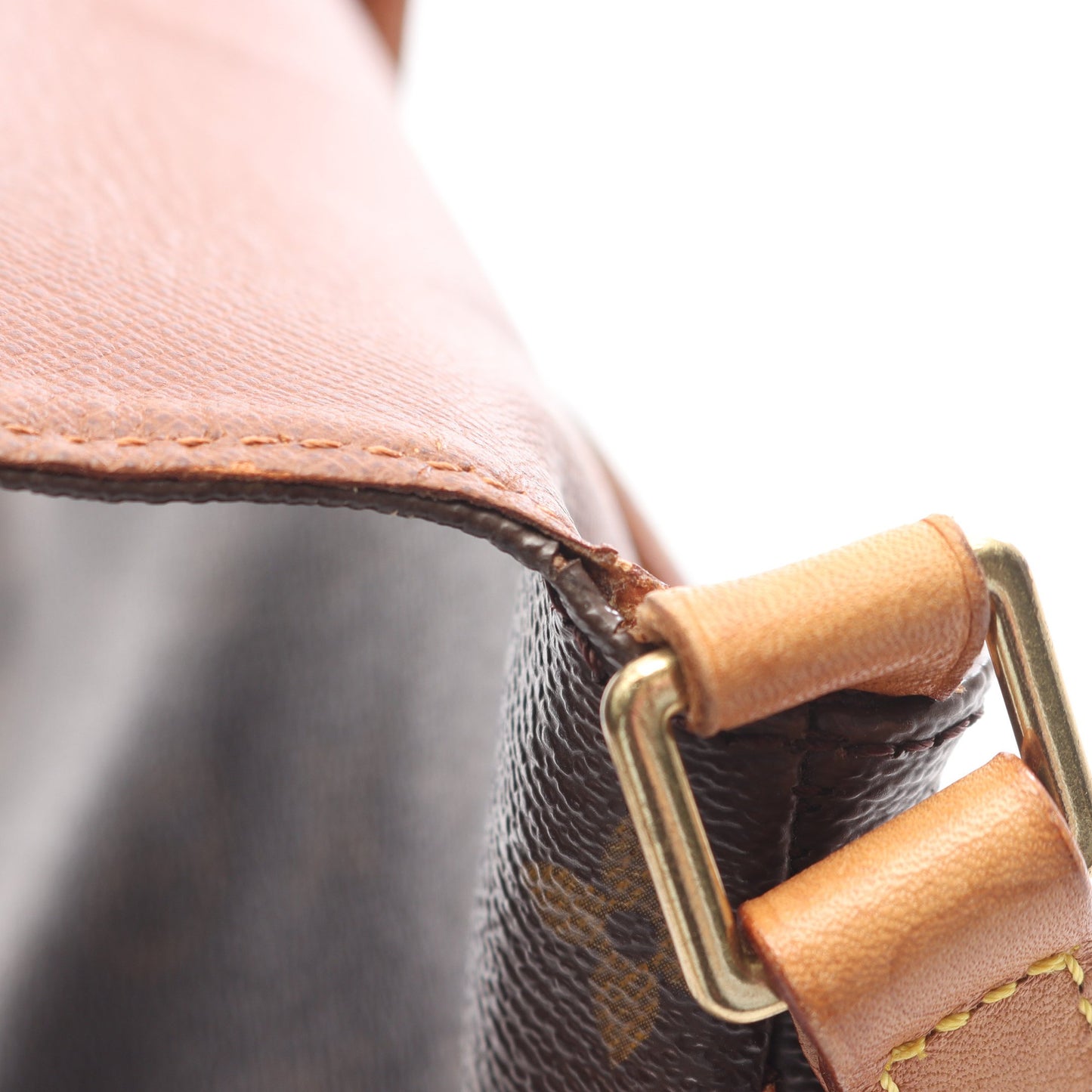 ミュゼットサルサ ロングストラップ モノグラム ショルダーバッグ PVC レザー ブラウン ルイヴィトン バッグ LOUIS VUITTON