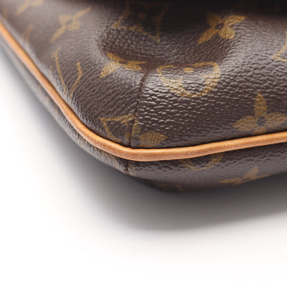 ミュゼットサルサ ロングストラップ モノグラム ショルダーバッグ PVC レザー ブラウン ルイヴィトン バッグ LOUIS VUITTON