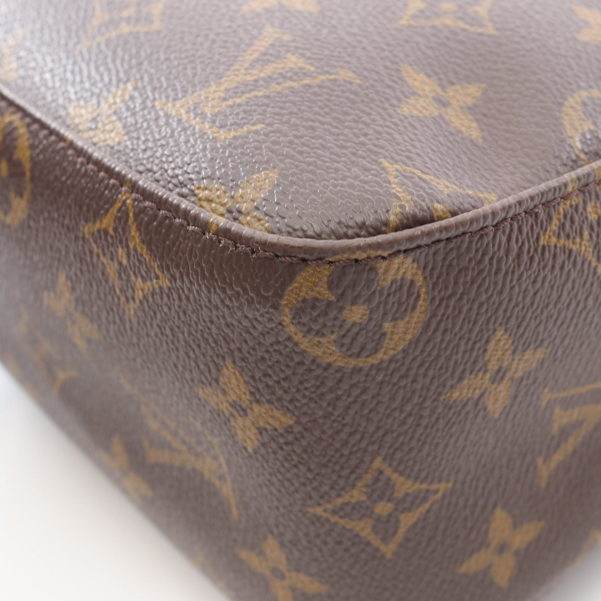 ルーピングMM モノグラム ショルダーバッグ PVC レザー ブラウン ルイヴィトン バッグ LOUIS VUITTON