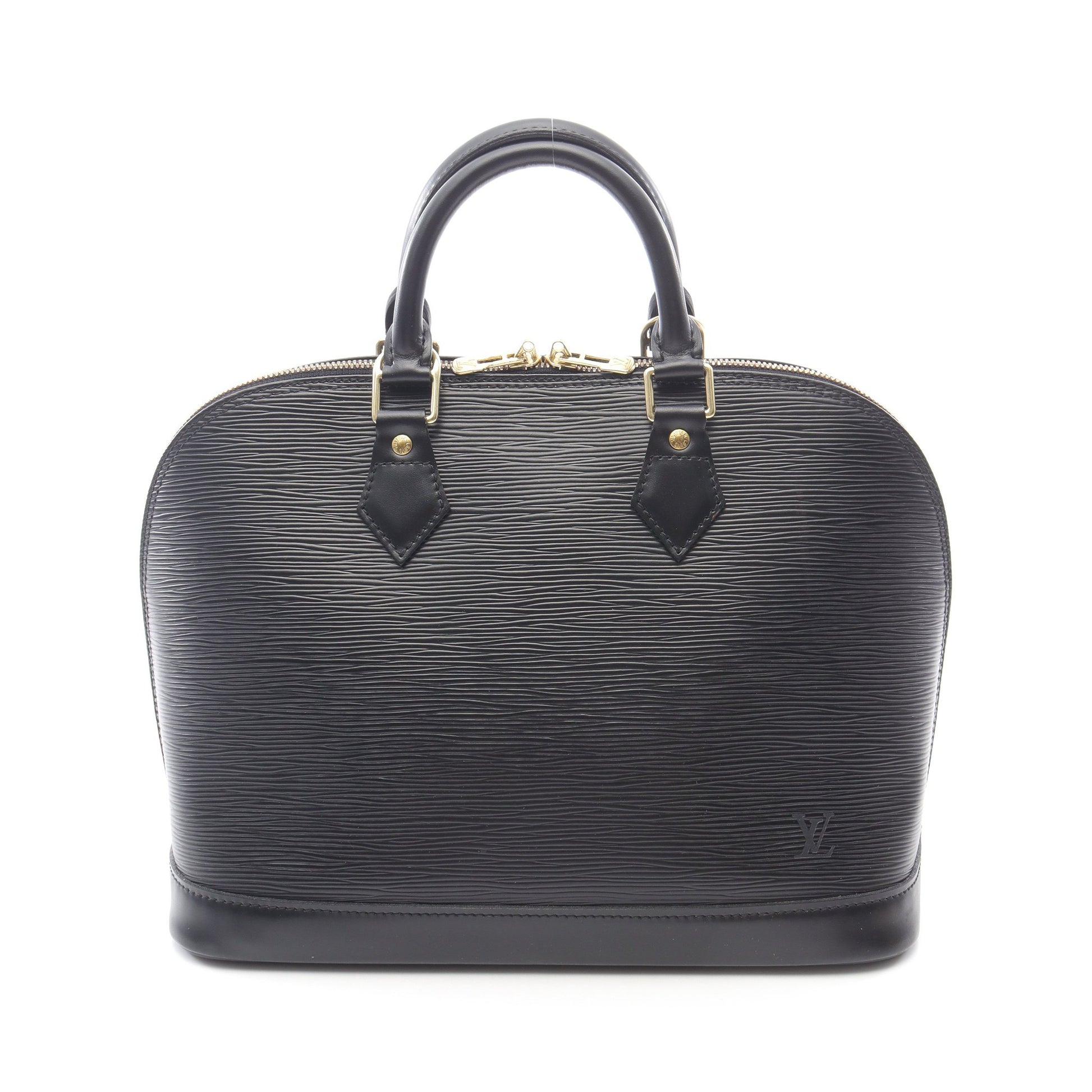 アルマ エピ ノワール ハンドバッグ レザー ブラック ルイヴィトン バッグ LOUIS VUITTON