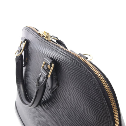アルマ エピ ノワール ハンドバッグ レザー ブラック ルイヴィトン バッグ LOUIS VUITTON