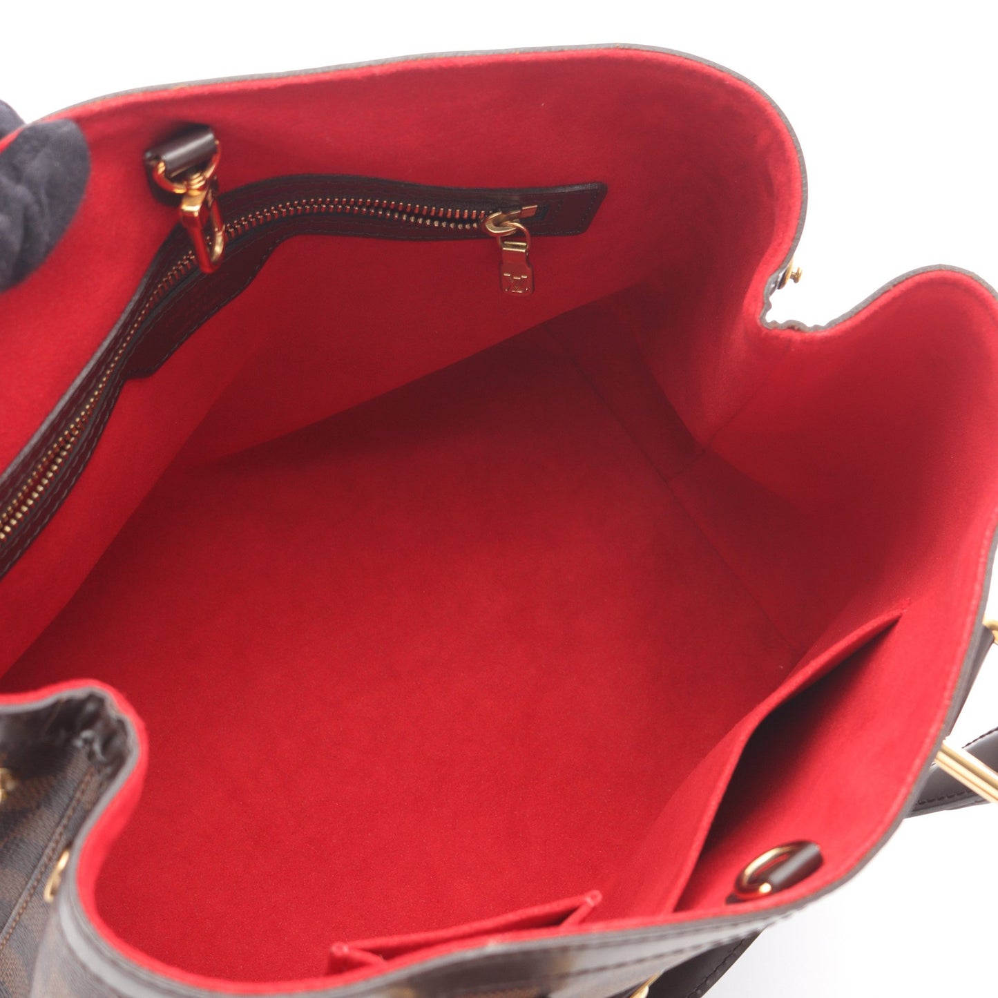 ハムステッドPM ダミエエベヌ ハンドバッグ トートバッグ PVC レザー ブラウン ルイヴィトン バッグ LOUIS VUITTON