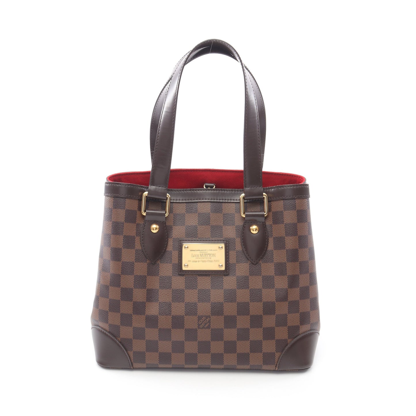 ハムステッドPM ダミエエベヌ ハンドバッグ トートバッグ PVC レザー ブラウン ルイヴィトン バッグ LOUIS VUITTON