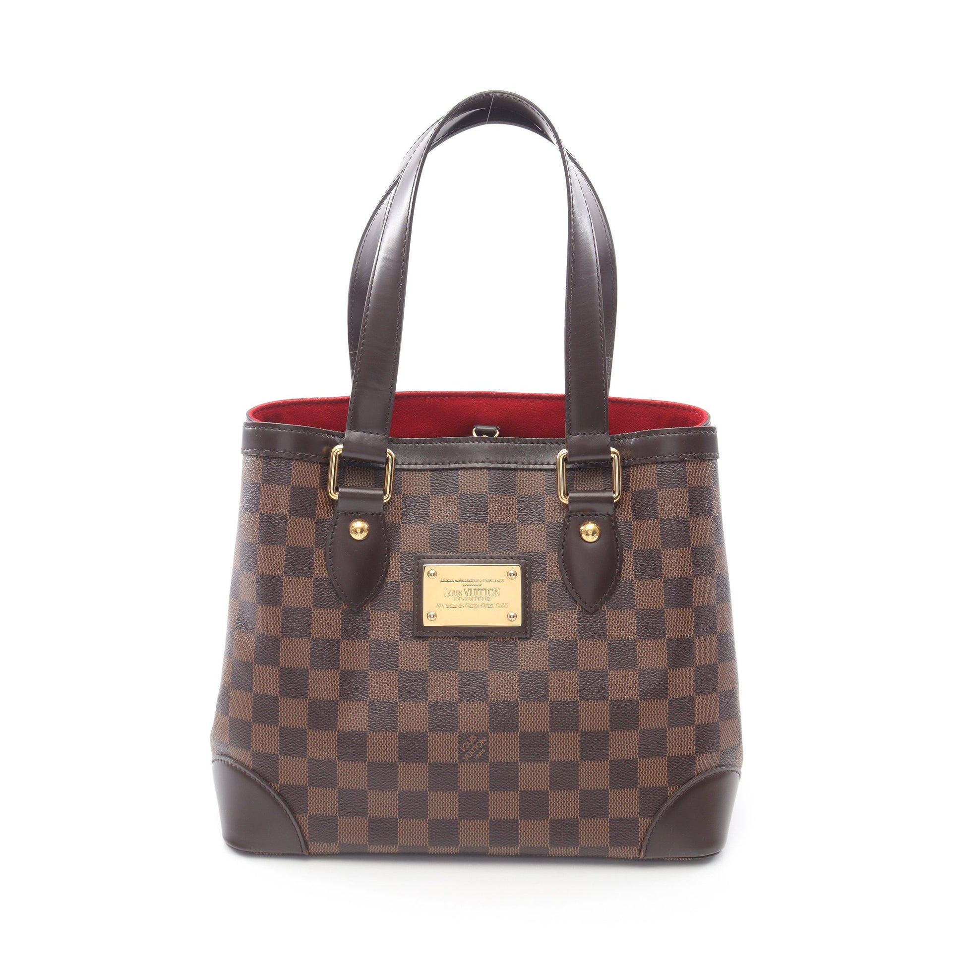 ハムステッドPM ダミエエベヌ ハンドバッグ トートバッグ PVC レザー ブラウン ルイヴィトン バッグ LOUIS VUITTON