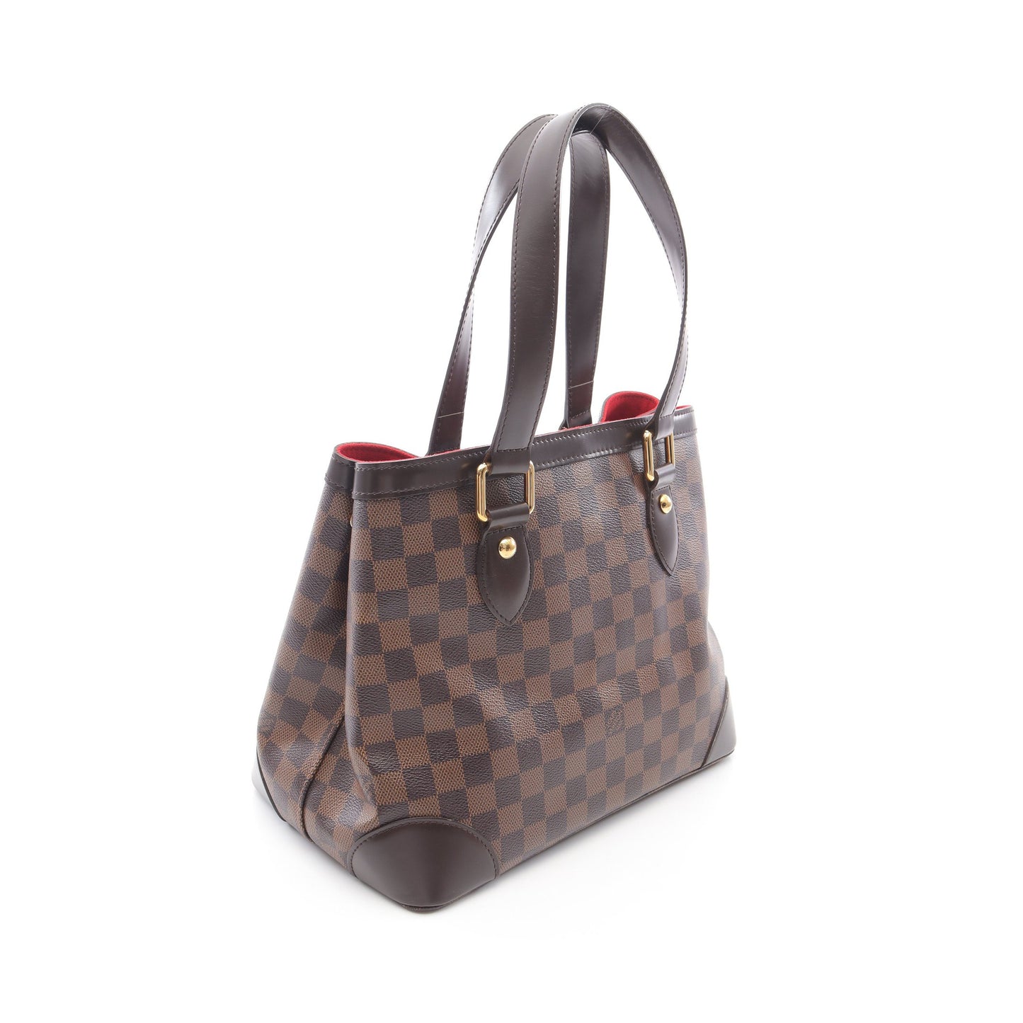 ハムステッドPM ダミエエベヌ ハンドバッグ トートバッグ PVC レザー ブラウン ルイヴィトン バッグ LOUIS VUITTON