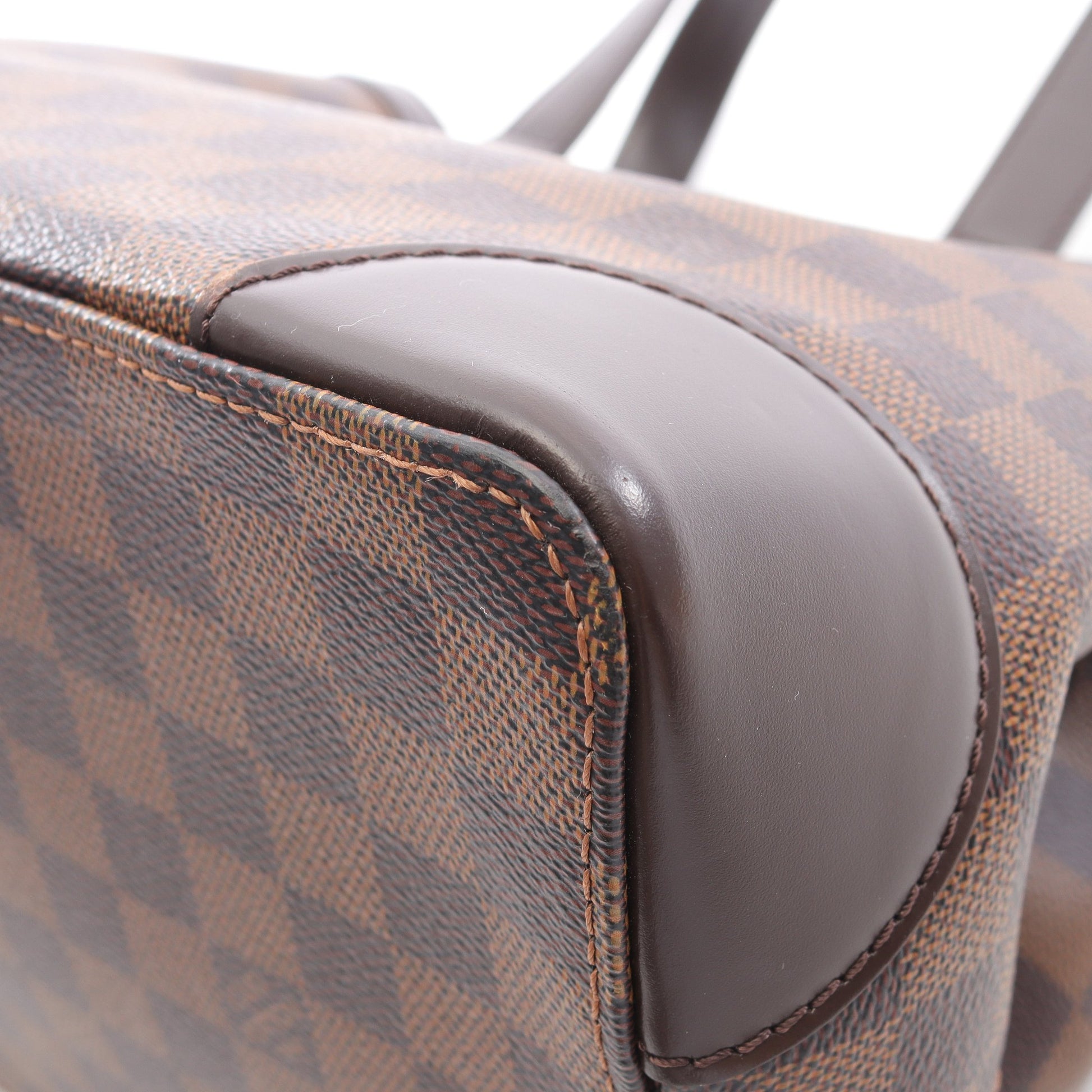 ハムステッドPM ダミエエベヌ ハンドバッグ トートバッグ PVC レザー ブラウン ルイヴィトン バッグ LOUIS VUITTON