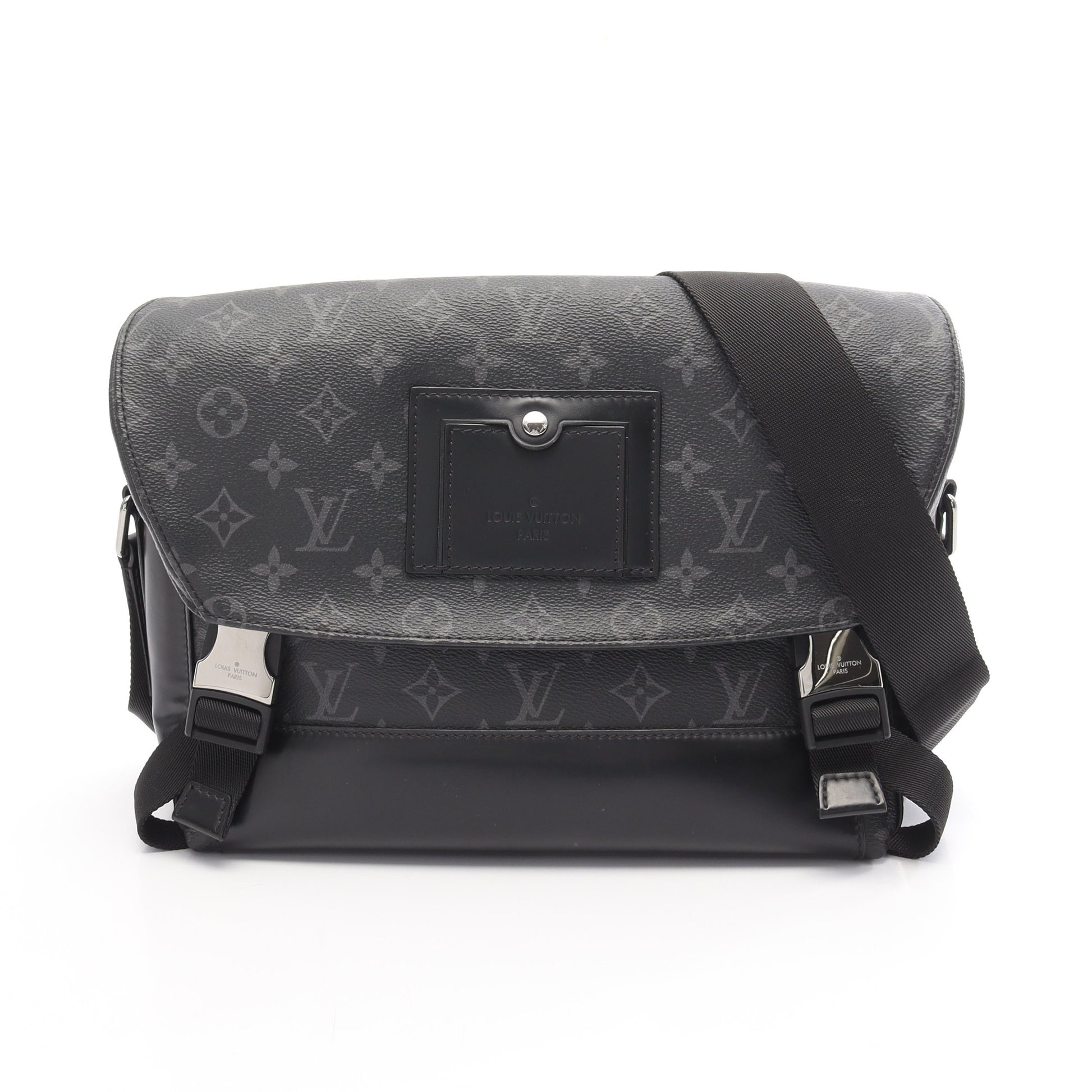 メッセンジャーヴォワヤージュPM モノグラムエクリプス ショルダーバッグ PVC レザー ブラック ルイヴィトン バッグ LOUIS VUITTON