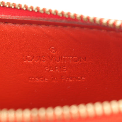 フラワーレキシントン モノグラムヴェルニ ハンドバッグ レザー オレンジレッド ルイヴィトン バッグ LOUIS VUITTON