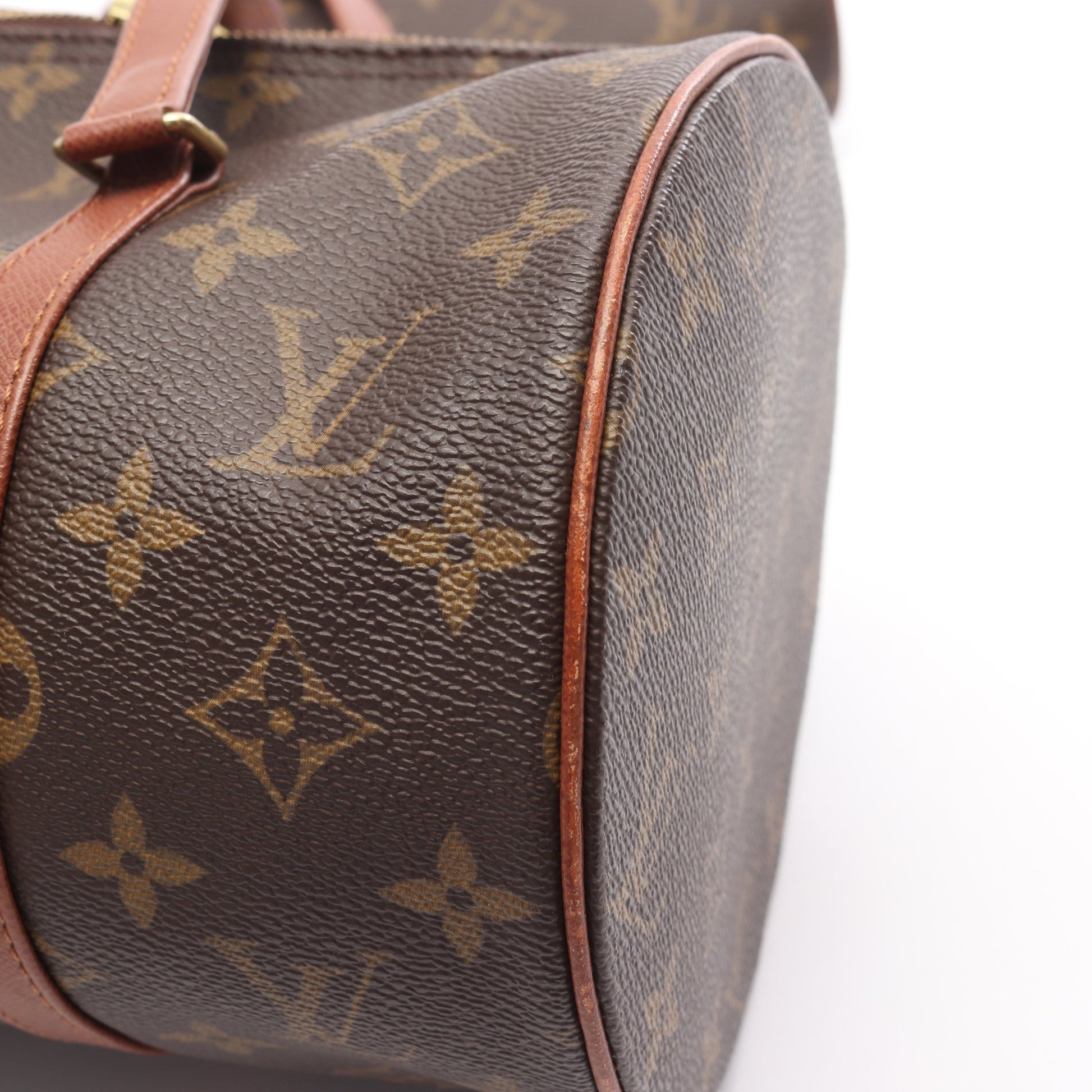 パピヨン30 モノグラム 旧型 ハンドバッグ PVC レザー ブラウン ルイヴィトン バッグ LOUIS VUITTON