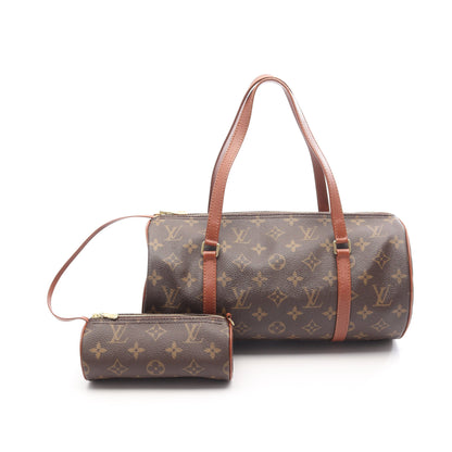 パピヨン30 モノグラム 旧型 ハンドバッグ PVC レザー ブラウン ルイヴィトン バッグ LOUIS VUITTON