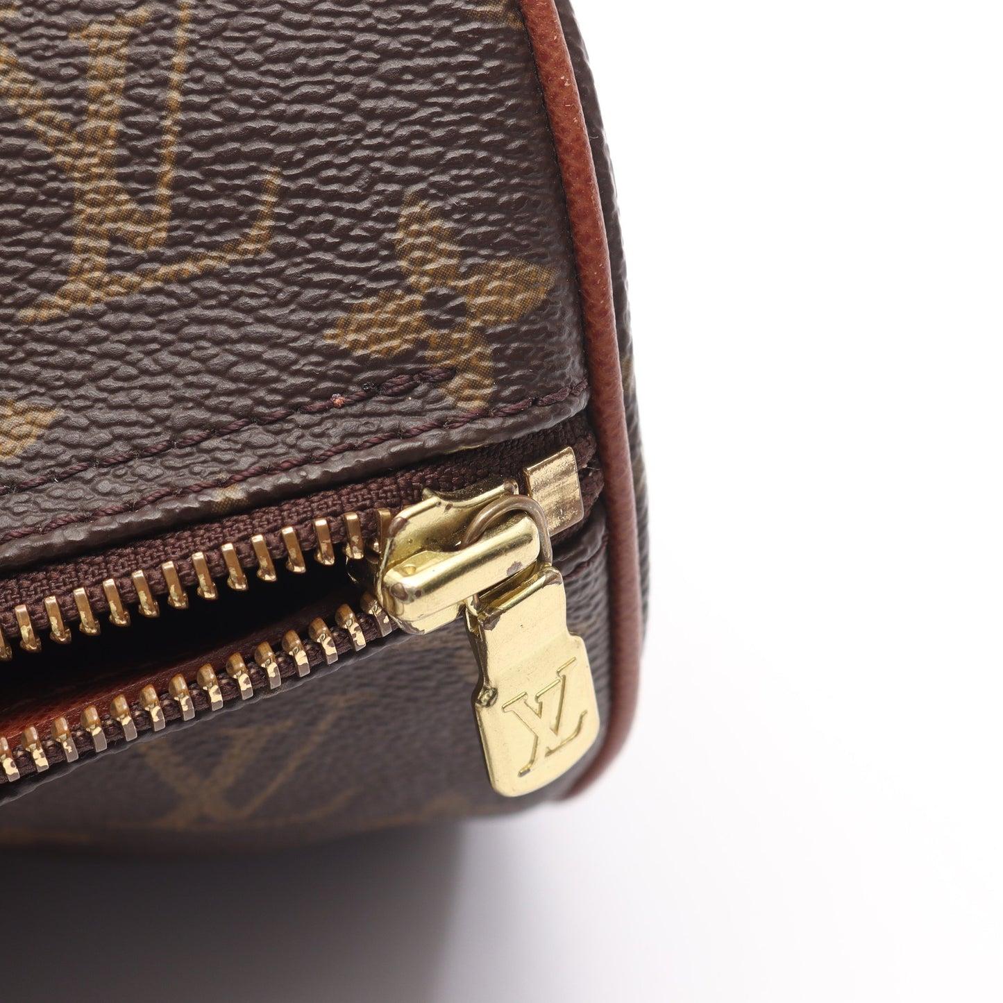 パピヨン30 モノグラム 旧型 ハンドバッグ PVC レザー ブラウン ルイヴィトン バッグ LOUIS VUITTON