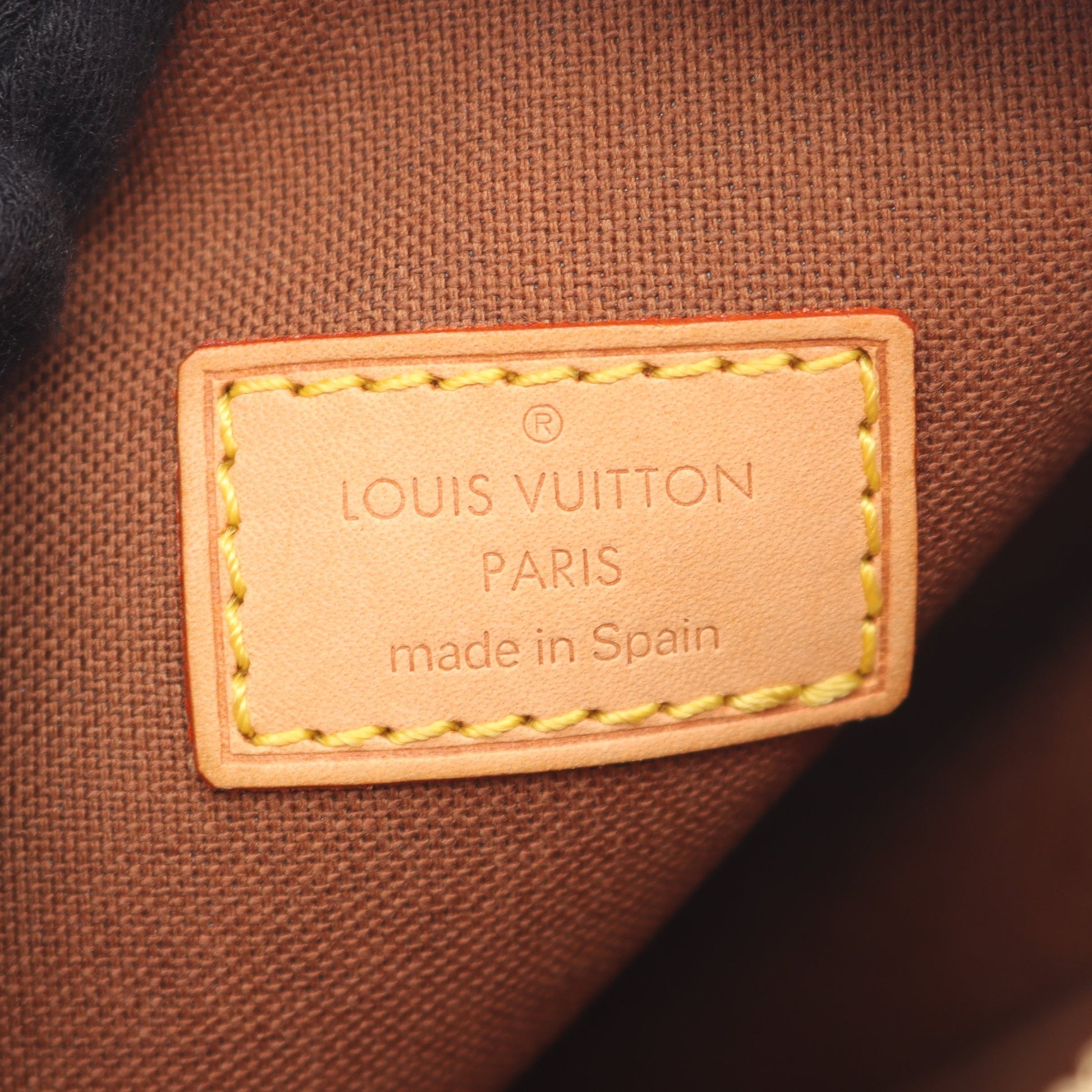 ポシェットガンジュ モノグラム ボディバッグ PVC レザー ブラウン ルイヴィトン バッグ LOUIS VUITTON