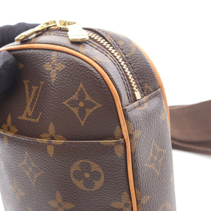 ポシェットガンジュ モノグラム ボディバッグ PVC レザー ブラウン ルイヴィトン バッグ LOUIS VUITTON