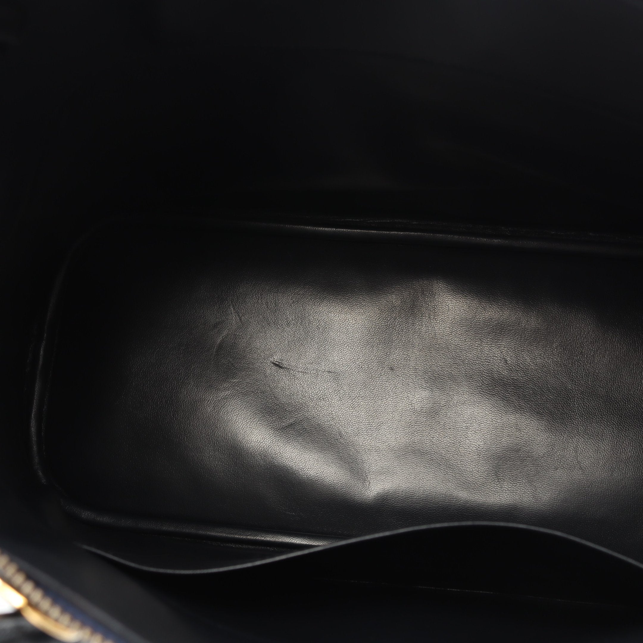 ボリード35 ブルーインディゴ ハンドバッグ クシュベル ネイビー