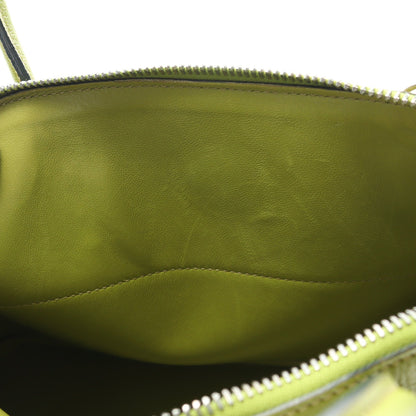 ボリード27 アニスグリーン ハンドバッグ シェーブル イエローグリーン シルバー金具 2WAY □I刻印 エルメス バッグ HERMES