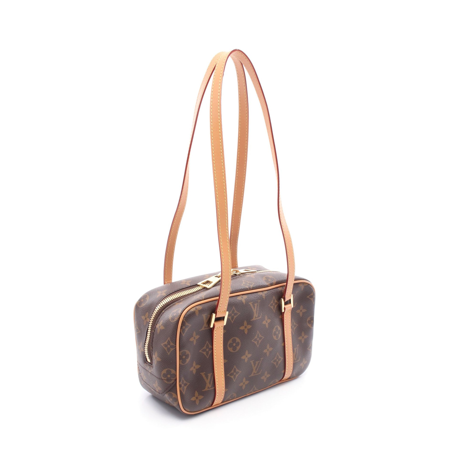 シテ モノグラム ショルダーバッグ PVC レザー ブラウン ルイヴィトン バッグ LOUIS VUITTON