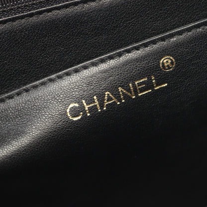 マトラッセ ハンドバッグ キャビアスキン ブラック ゴールド金具 シャネル バッグ CHANEL