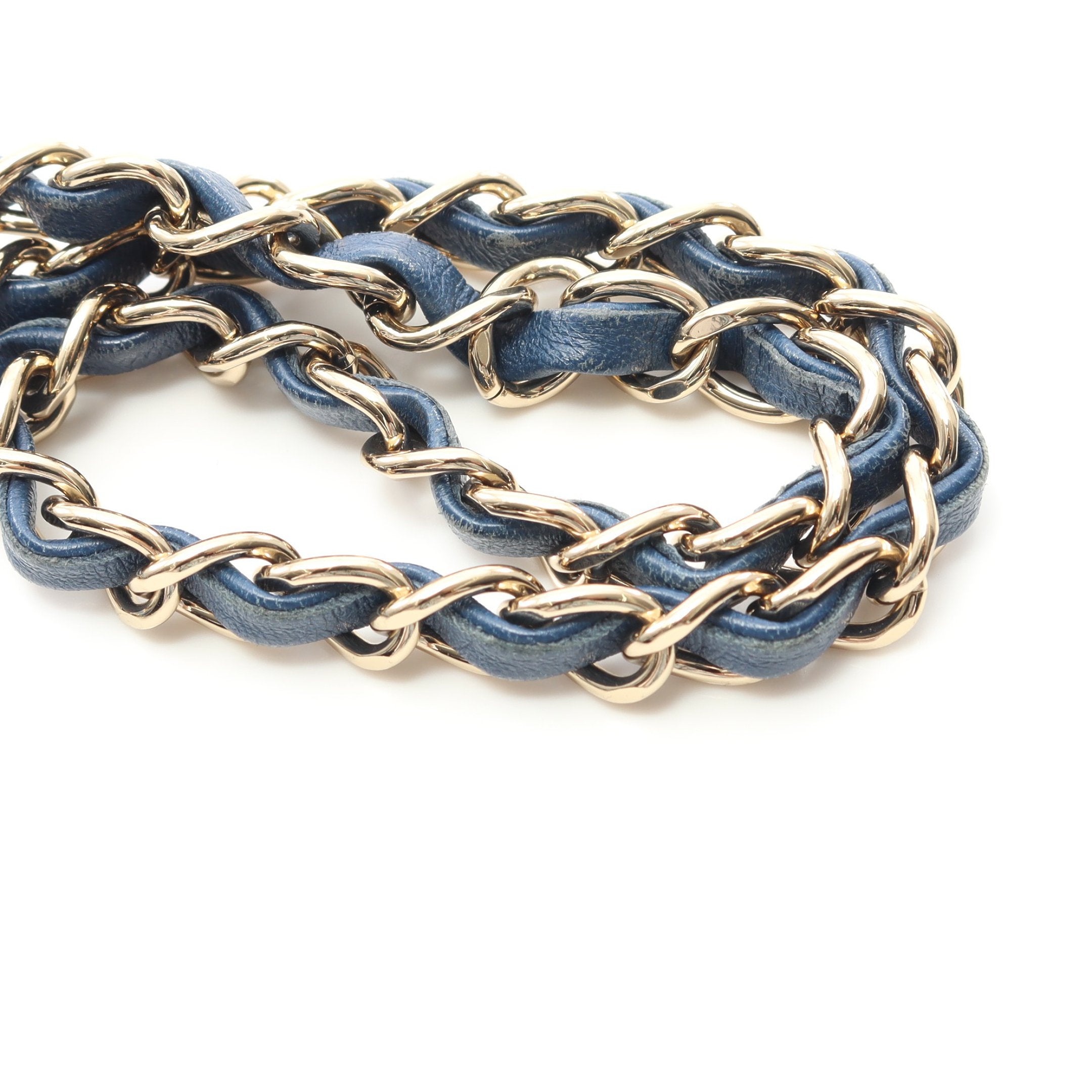 マトラッセ スモール バケットバッグ チェーンショルダーバッグ デニム