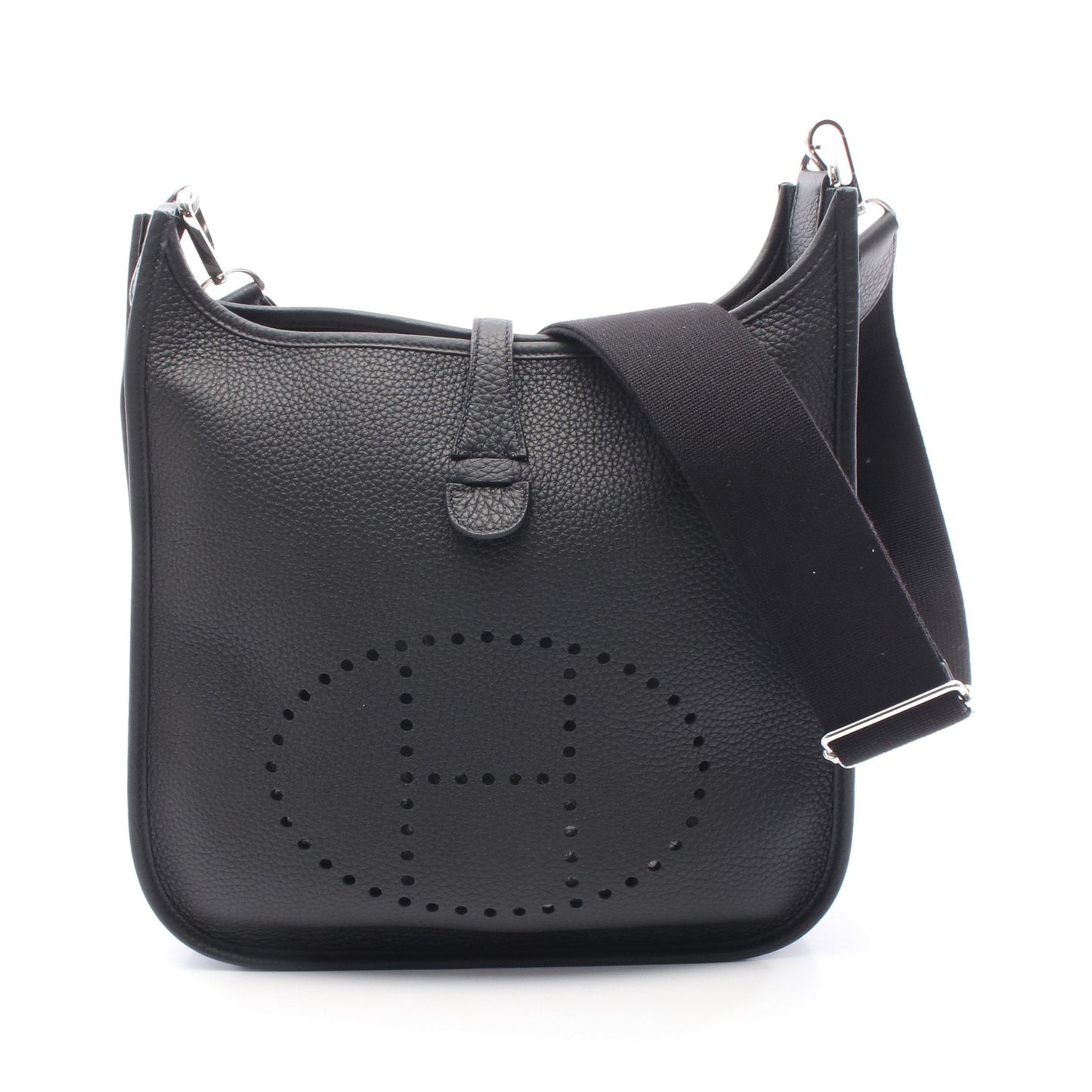 エヴリン 3 トロワ PM ショルダーバッグ トリヨンクレマンス ブラック シルバー金具 K刻印 エルメス バッグ HERMES