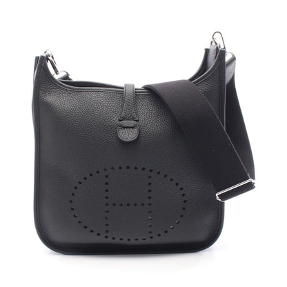 エヴリン 3 トロワ PM ショルダーバッグ トリヨンクレマンス ブラック シルバー金具 K刻印 エルメス バッグ HERMES